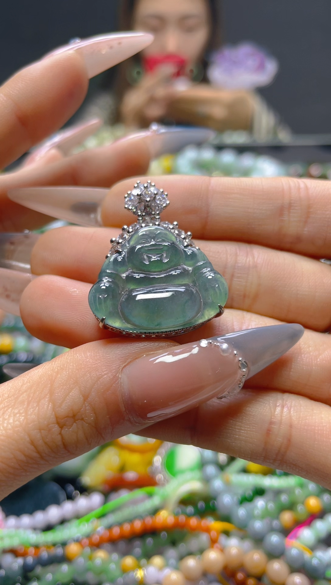 颈饰未镶嵌翡翠/X/翡翠A货，一件也是批发价