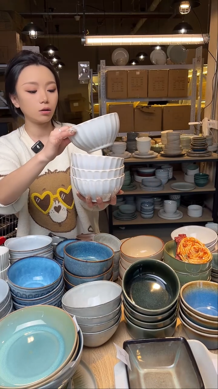 瓷261外贸尾货窑变釉下彩默外微瑕