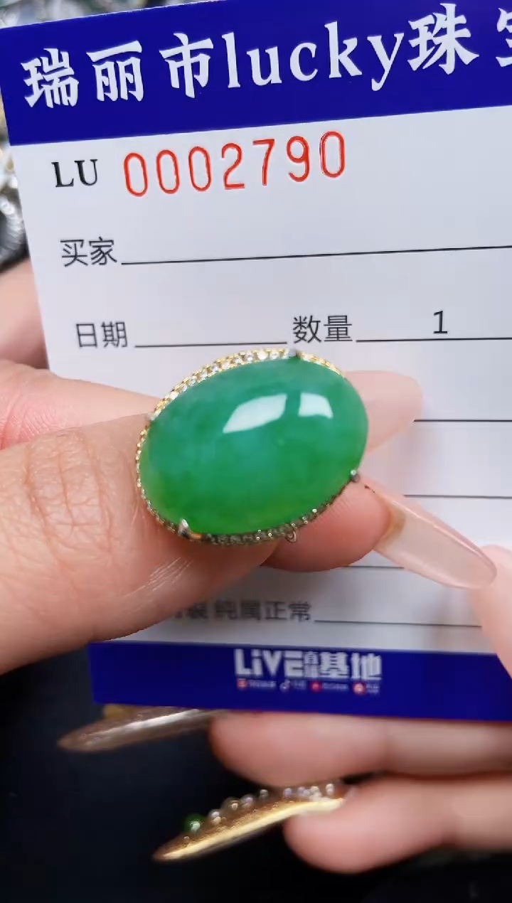 【闪购商品】翡翠颈饰银S925镶嵌2790