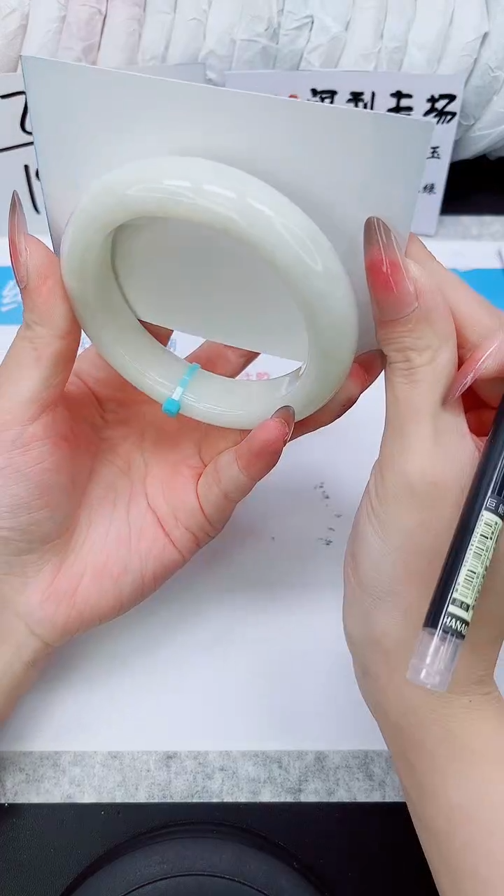 和田玉手镯未镶嵌HT114-58/59