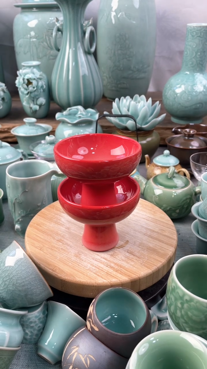 【闪购商品】2个 特价 微瑕 慧仙青瓷