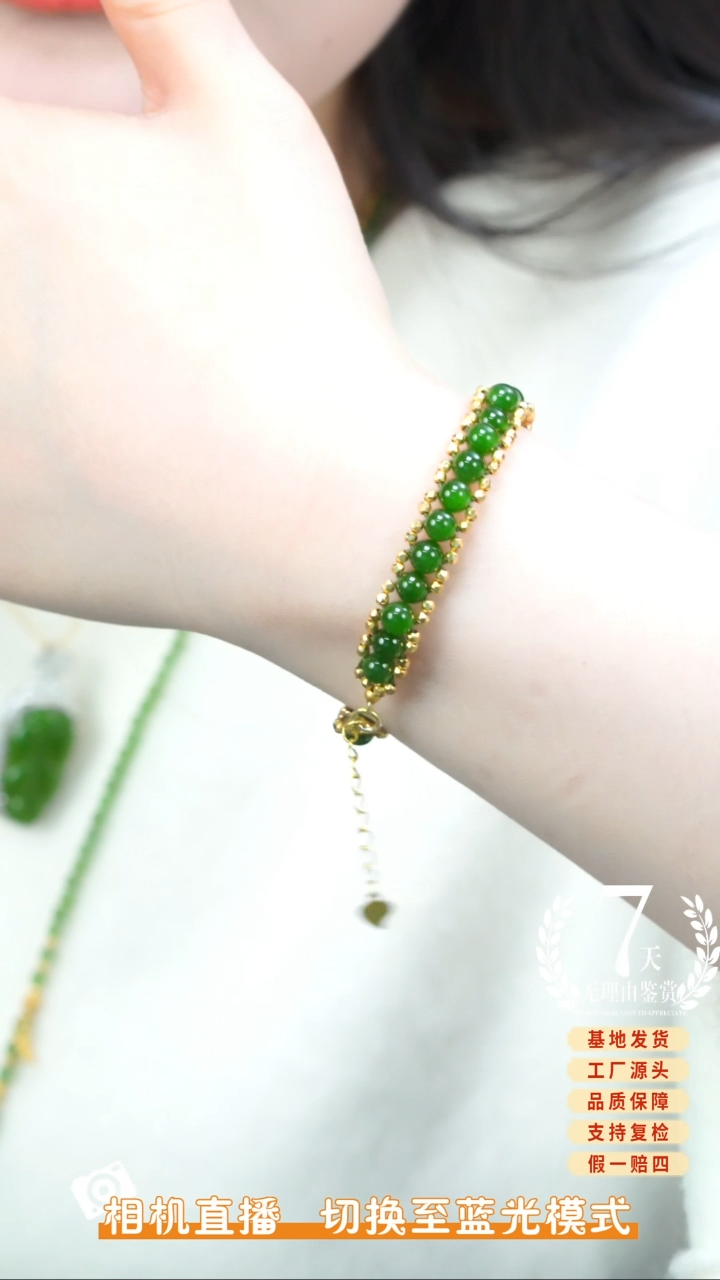 【闪购商品】和田玉（碧玉）手链未镶嵌多样性