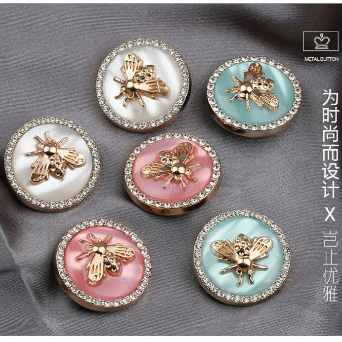 F501-F600小香风毛衣大衣开衫外套衣服纽扣服装辅料合金国风扣