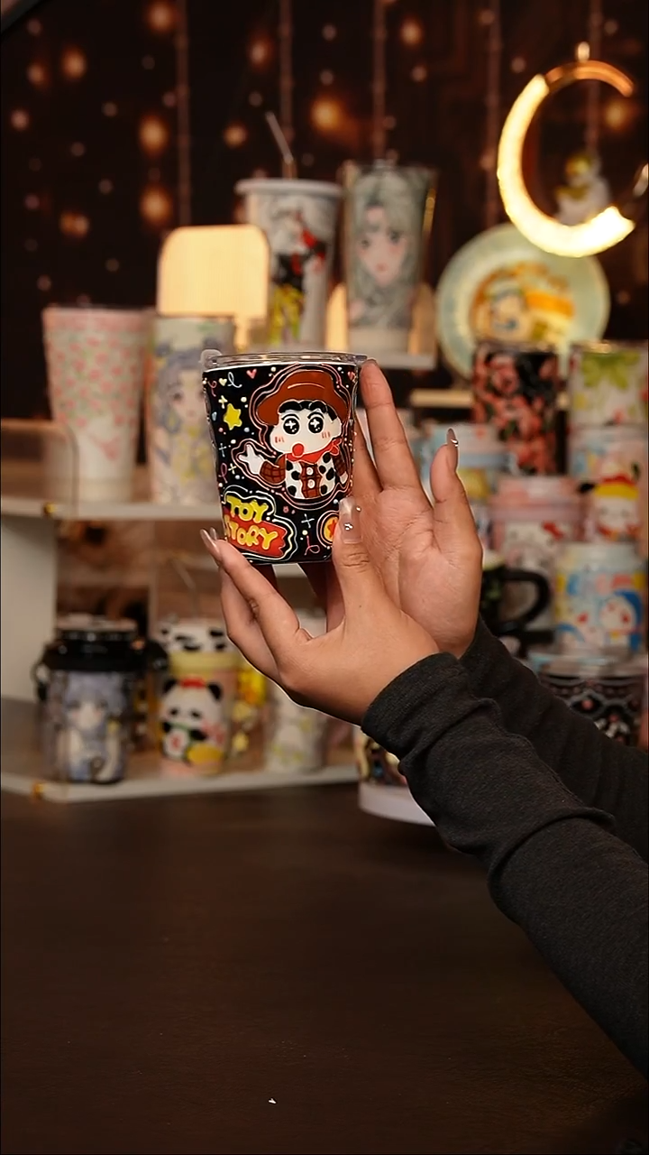 (玉泥）景德镇手工手绘文创陶瓷杯
