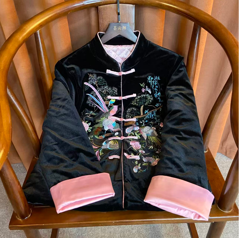 【喜鹊】新中式时尚女装高档复古优雅气质百搭上衣中国风外套23–47