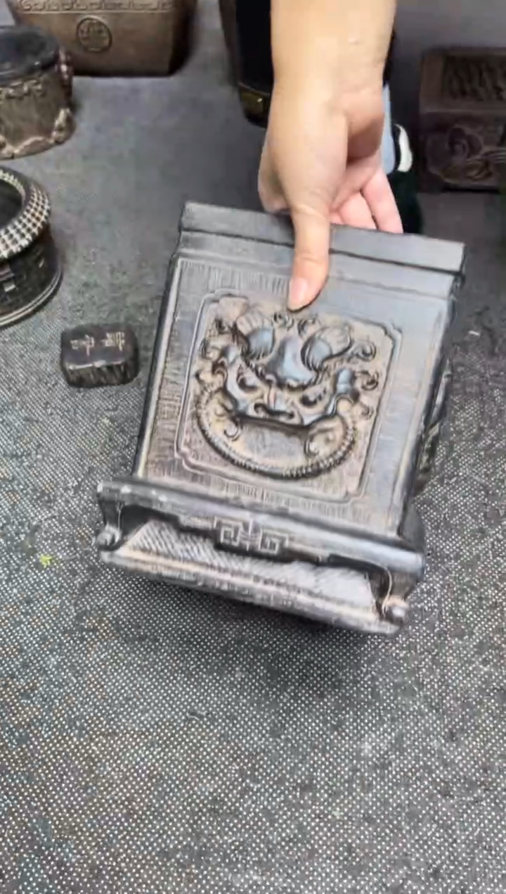 陶土【火山泥】虎头方墩