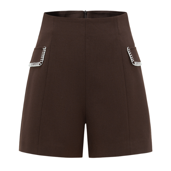 【诗语专属】秋冬新款舒适百搭高腰短裤新款休闲短裤Y101106586