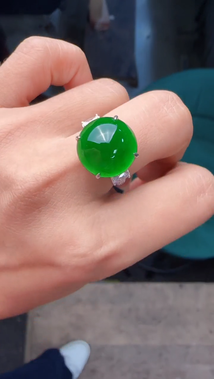 未镶嵌定制翡翠翡翠戒指108