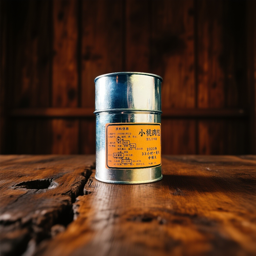 面包家武夷岩茶小桃肉桂罐装