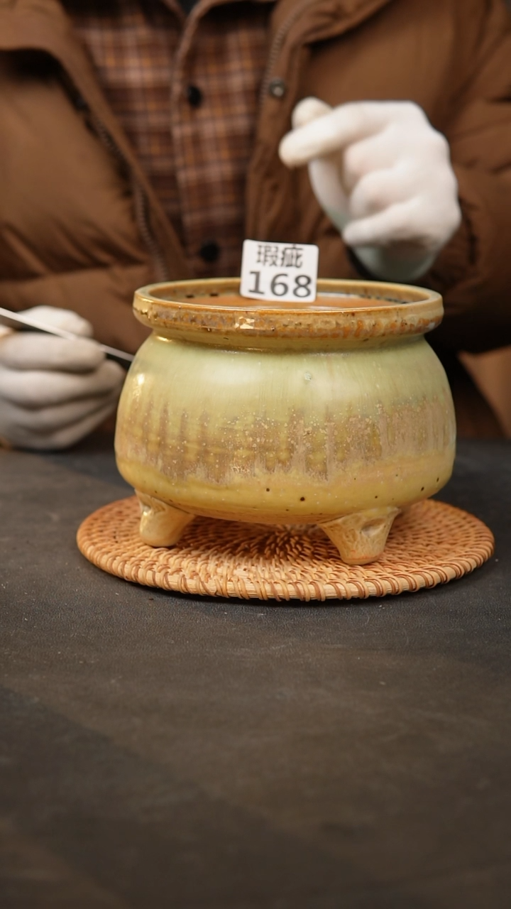 【闪购商品】瓷片景德镇手工花盆