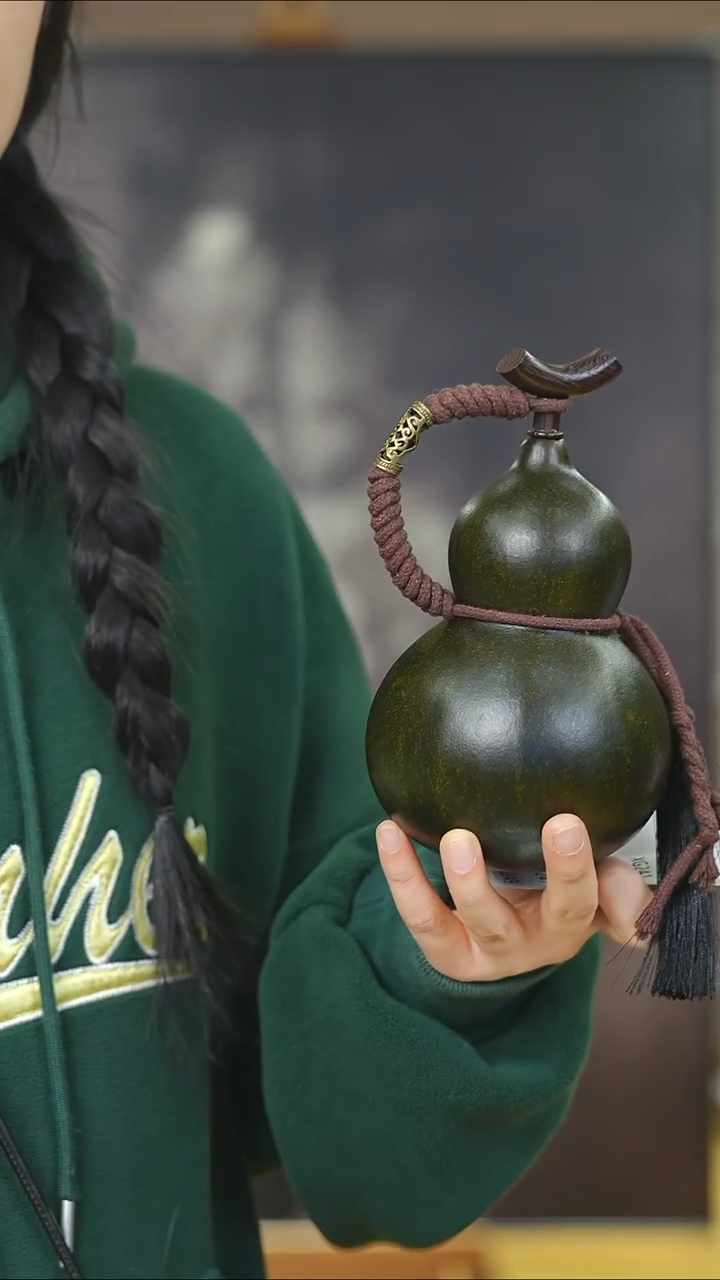 【闪购商品】XG241大漆酒葫芦不包手串及旋转底座