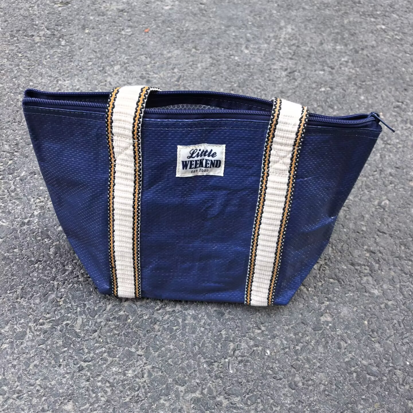 出口日本高品质编织料单肩手提包保温保冷33*22*13