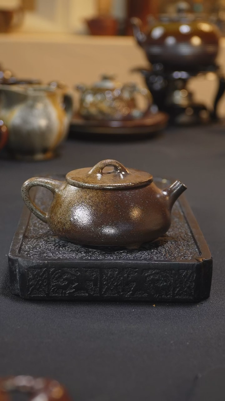 紫砂柴烧纯自然紫砂柴烧