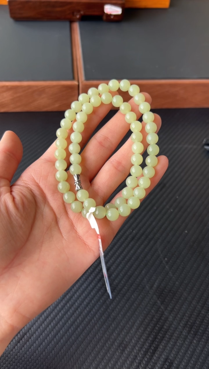 【闪购商品】和田玉未镶嵌项链若羌微色差卡8 妈妈链