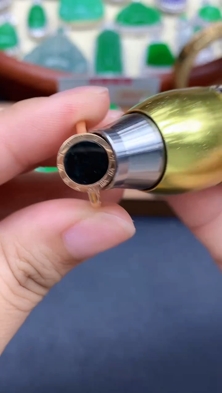 颈饰18K金镶嵌翡翠408-中国好珍宝