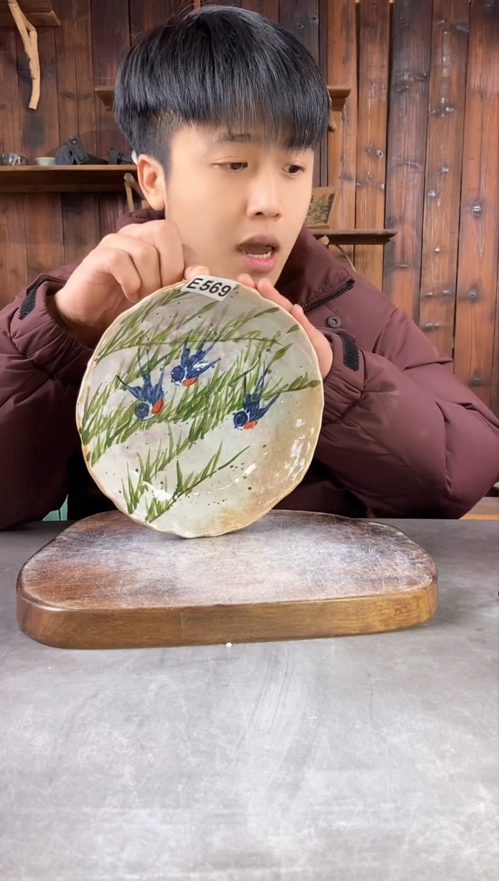 【闪购商品】碗569，手工手绘，新年快乐！