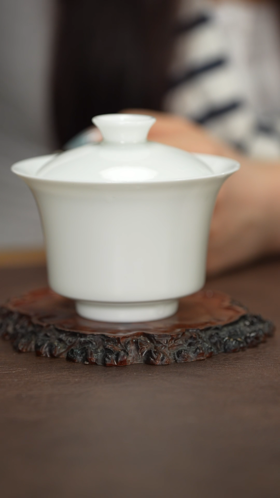 小九专属白胎马蹄盖碗