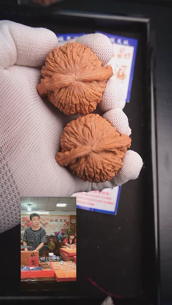 文玩核桃把件39号47白狮子