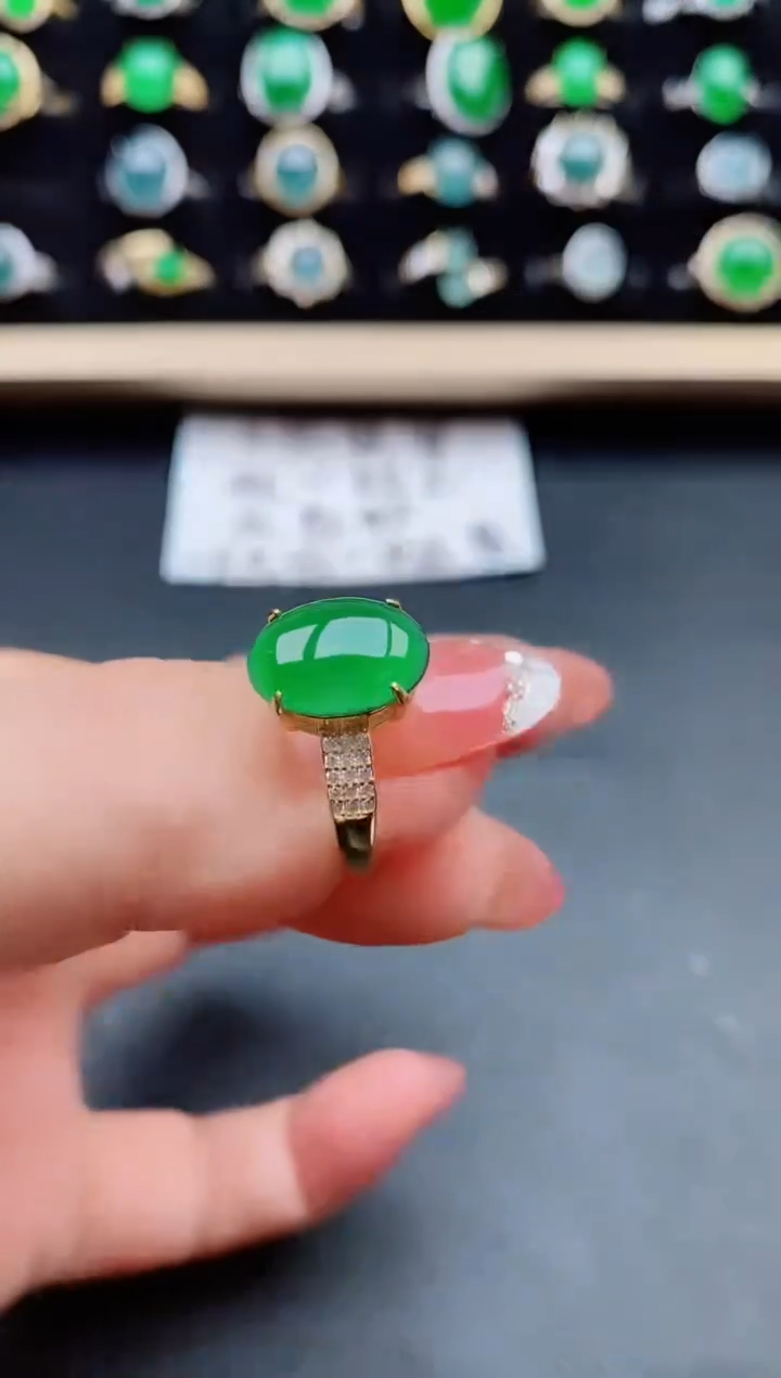 【闪购商品】翡翠戒指银S925镶嵌121212