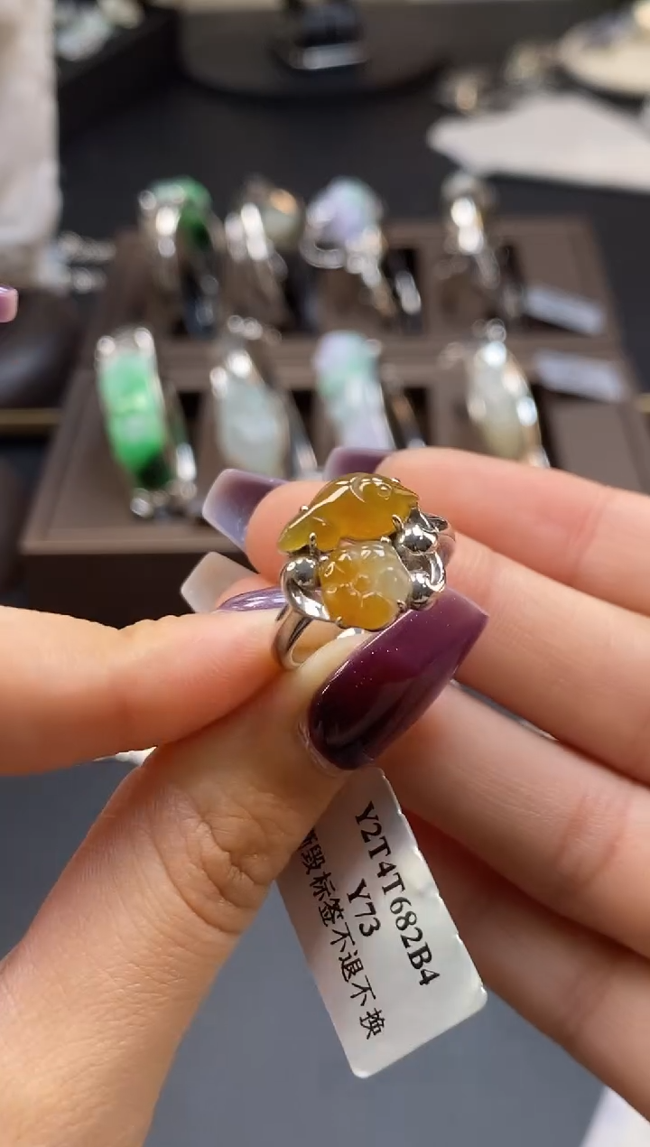 颈饰银S925镶嵌翡翠净货13935