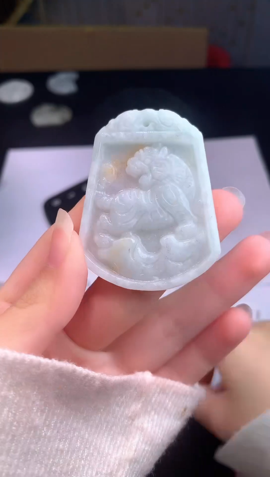 颈饰未镶嵌翡翠0芹0翡翠珠宝750