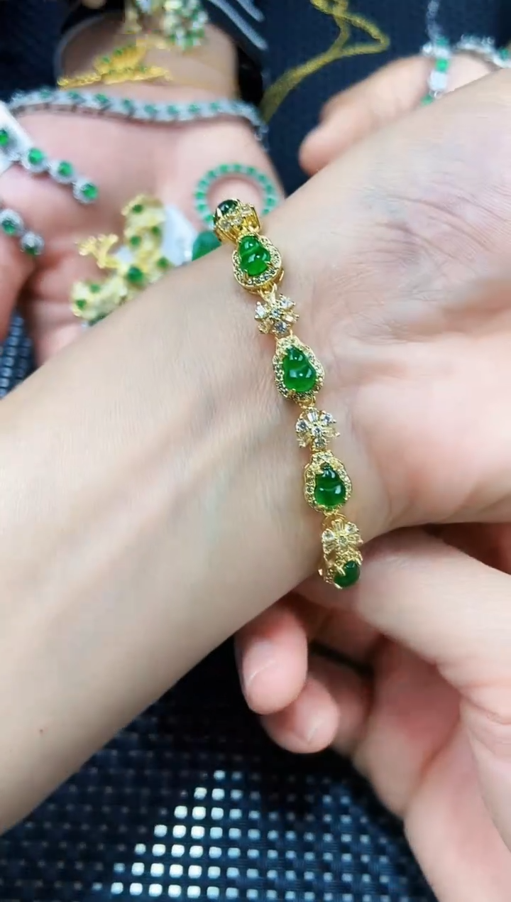 【闪购商品】翡翠手链未镶嵌111111111