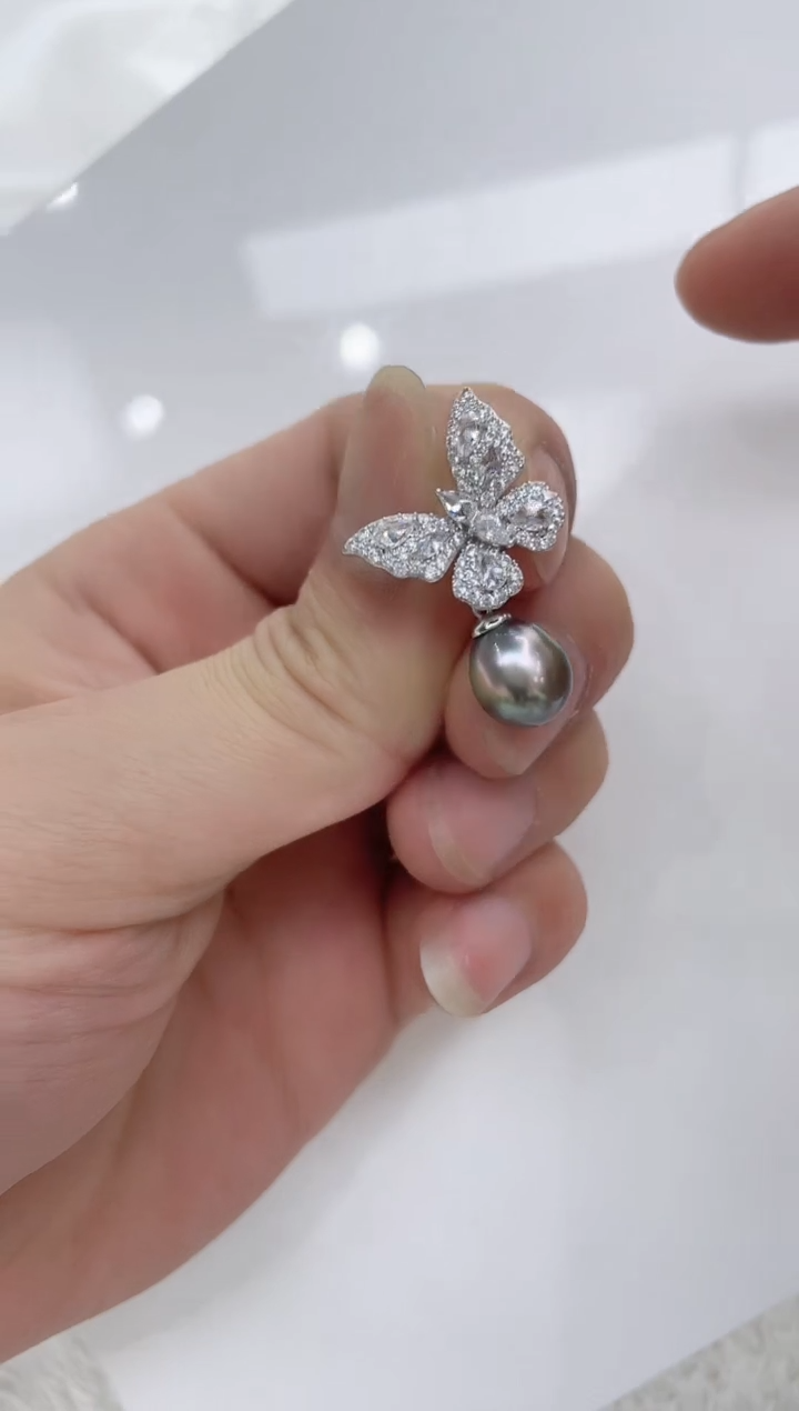 【闪购商品】海水珍珠颈饰银S925镶嵌海水珍珠吊坠