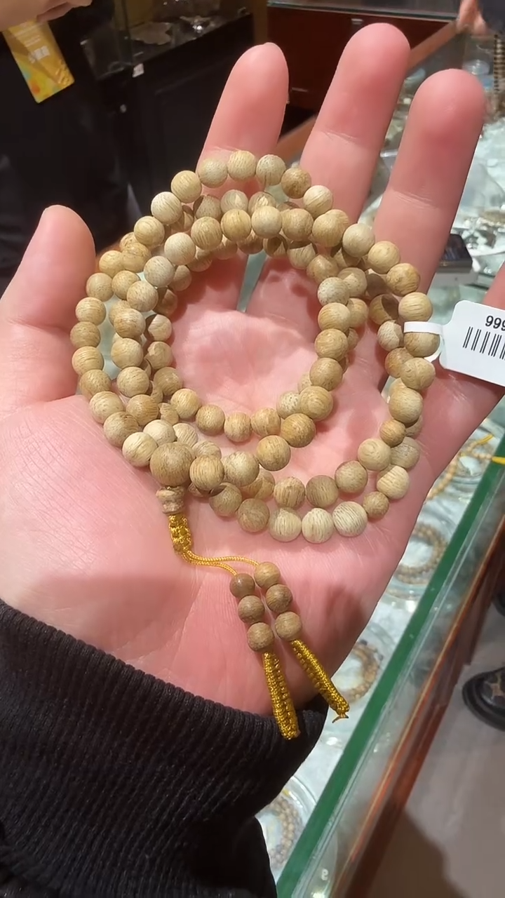 沉香手串野生沉香达拉干7mm长串