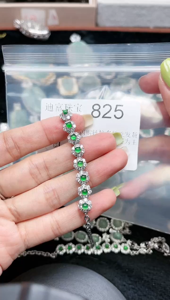 【闪购商品】翡翠颈饰未镶嵌赠皮绳825