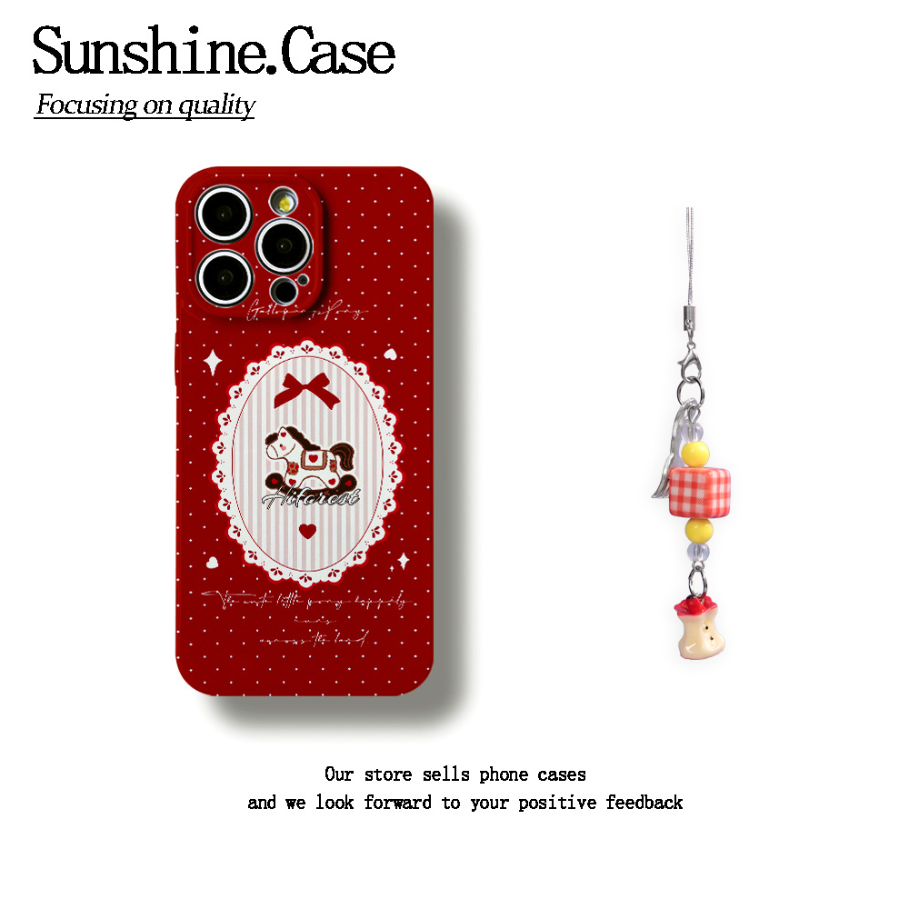 法式小马软壳适用苹果oppo华为vivo小米手机壳防摔全包ins