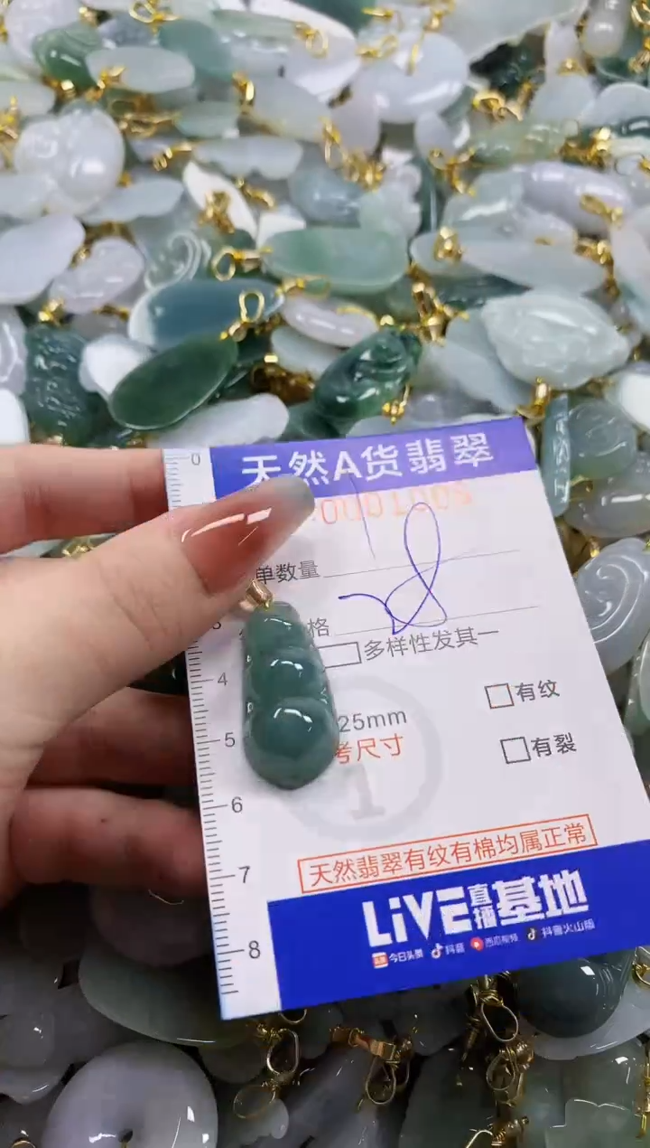 颈饰未镶嵌翡翠天然A货翡翠