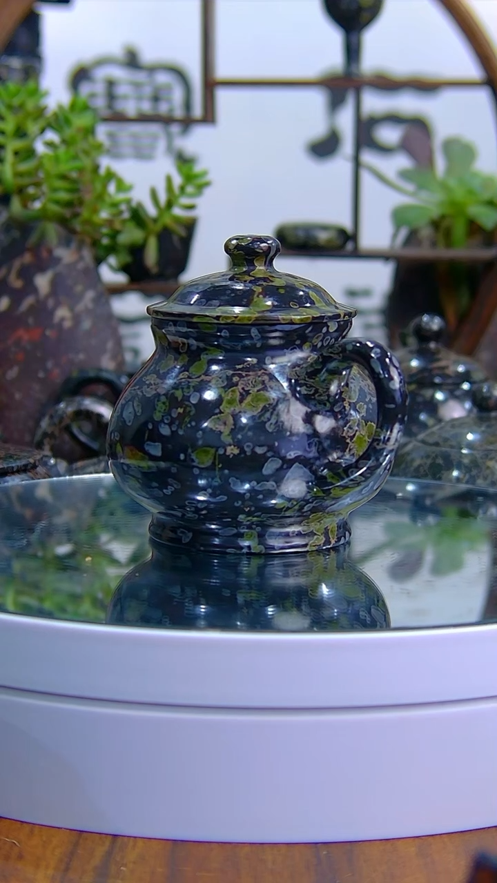 【闪购商品】奢上奢梅花玉茶具