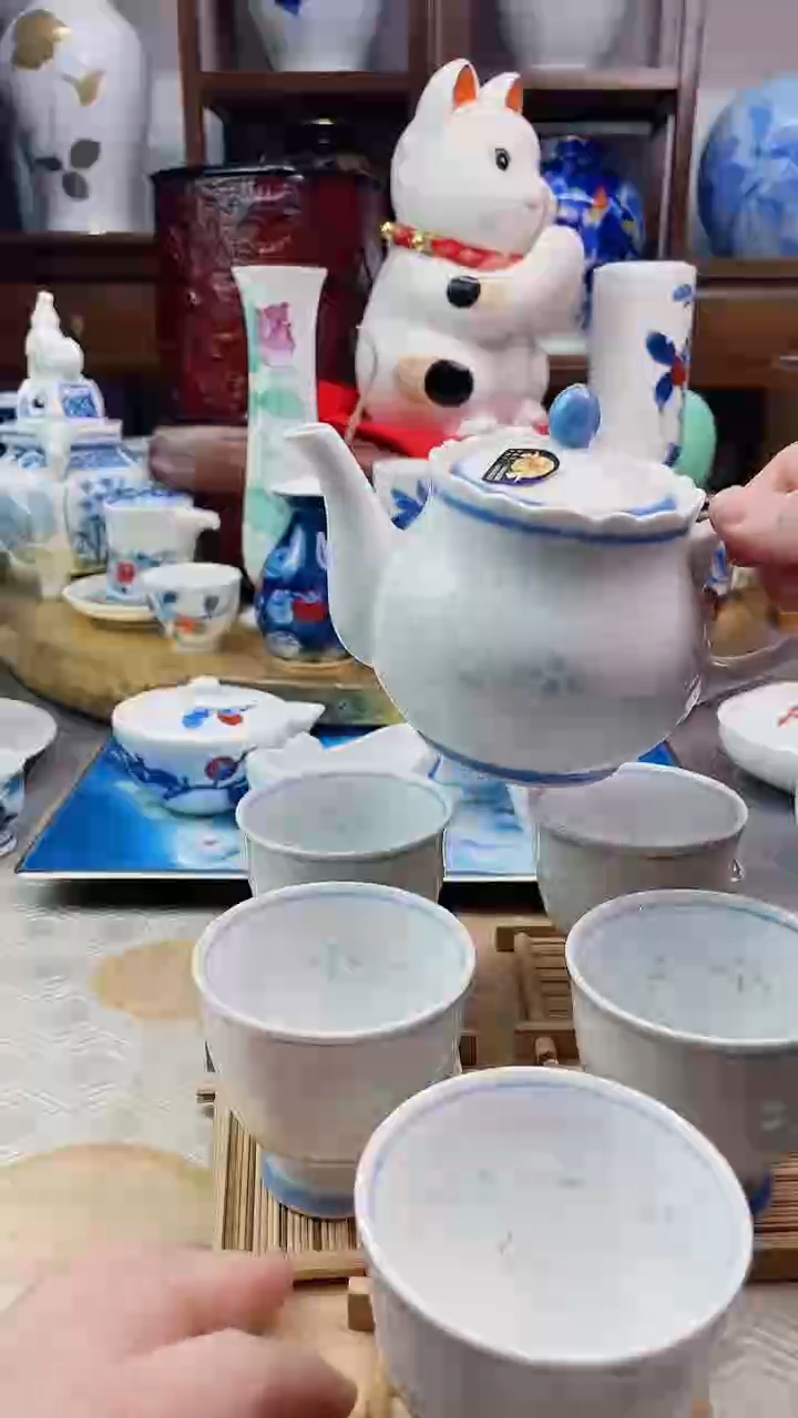 【闪购商品】盘日产玲珑透茶具11件套