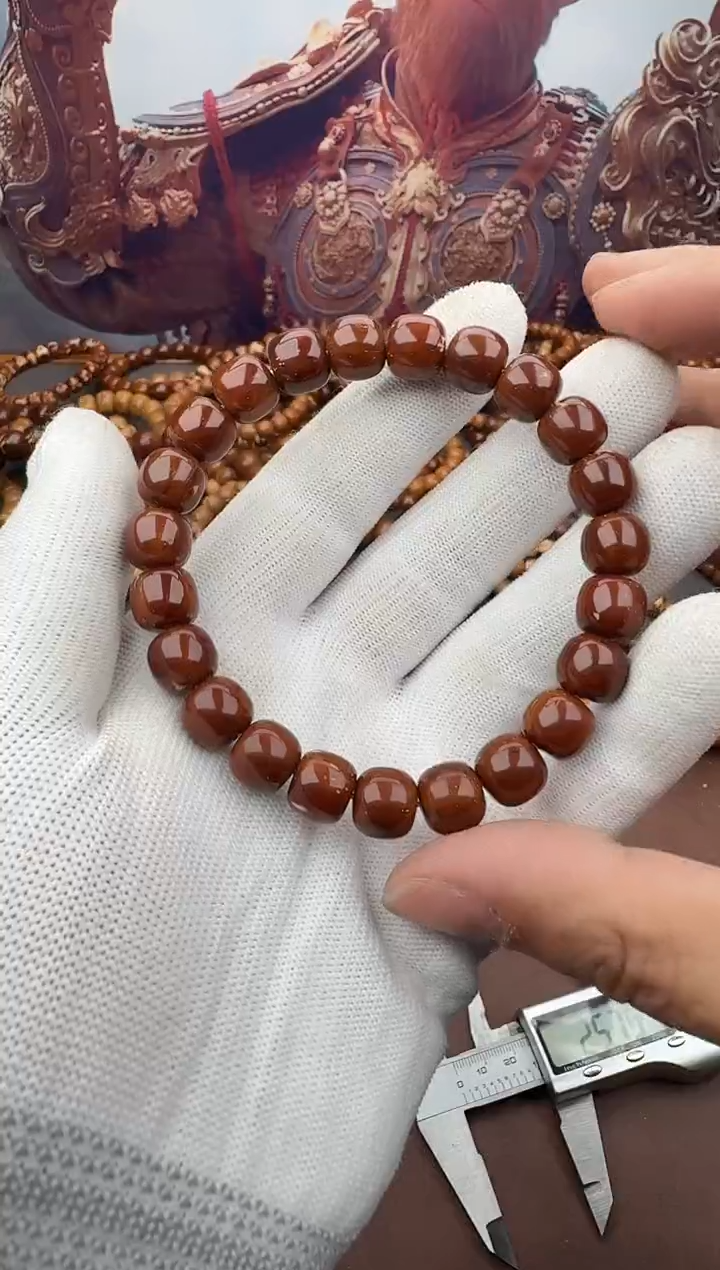 手串紫金鼠34号实心