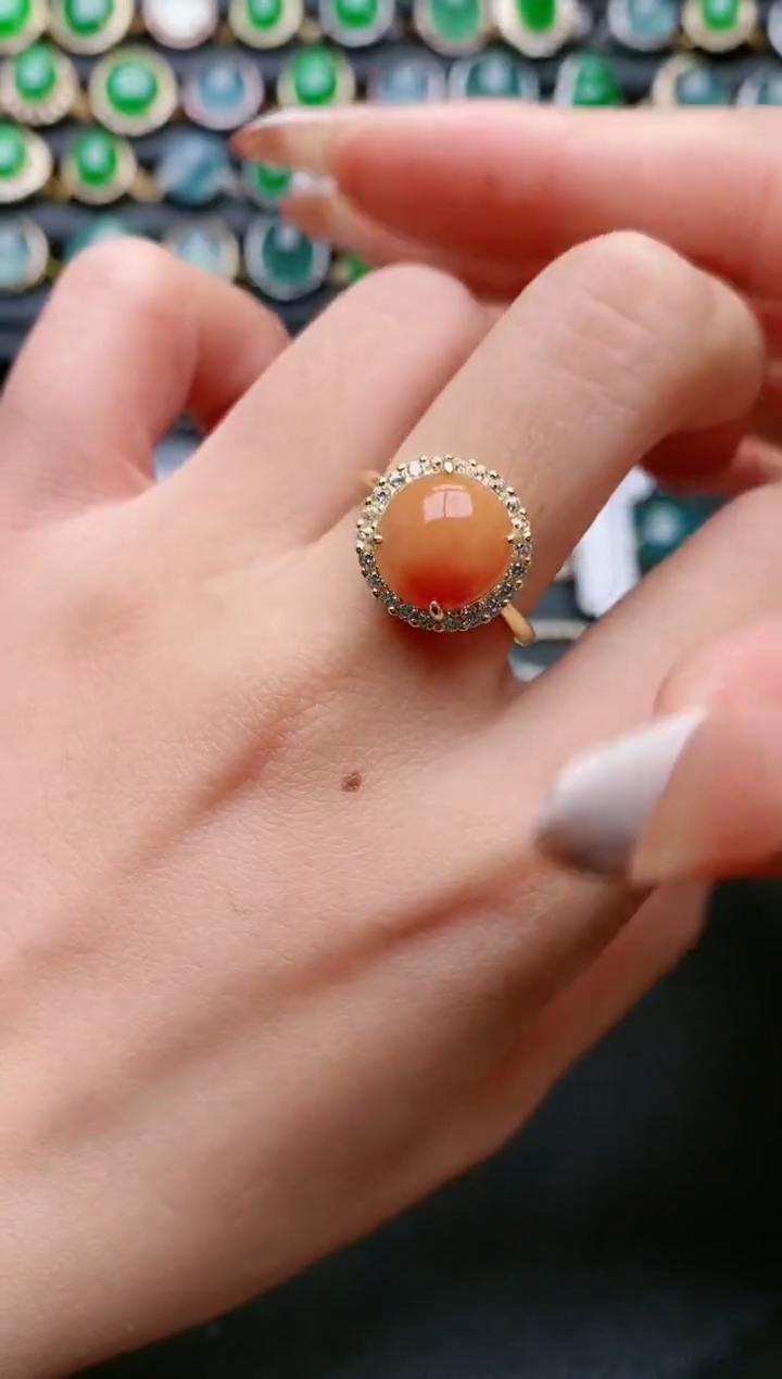 【闪购商品】翡翠戒指银S925镶嵌111111