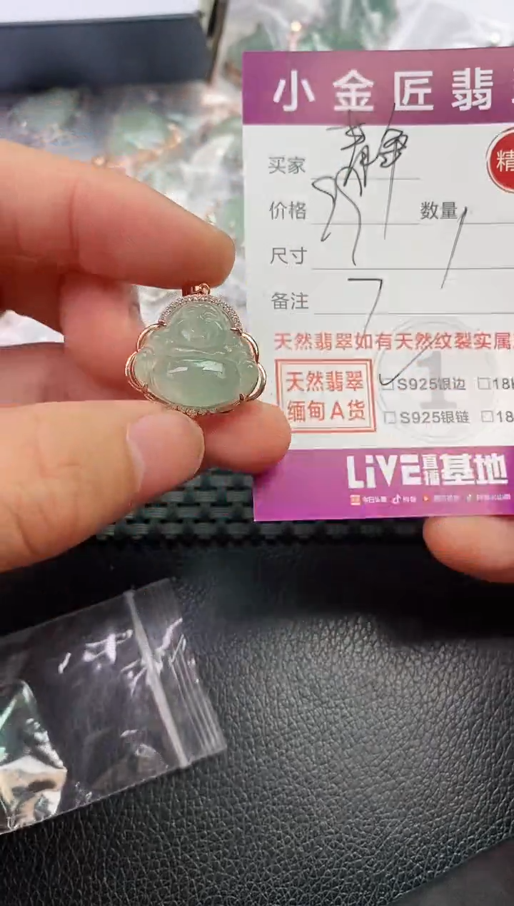 翡翠银S925镶嵌颈饰·