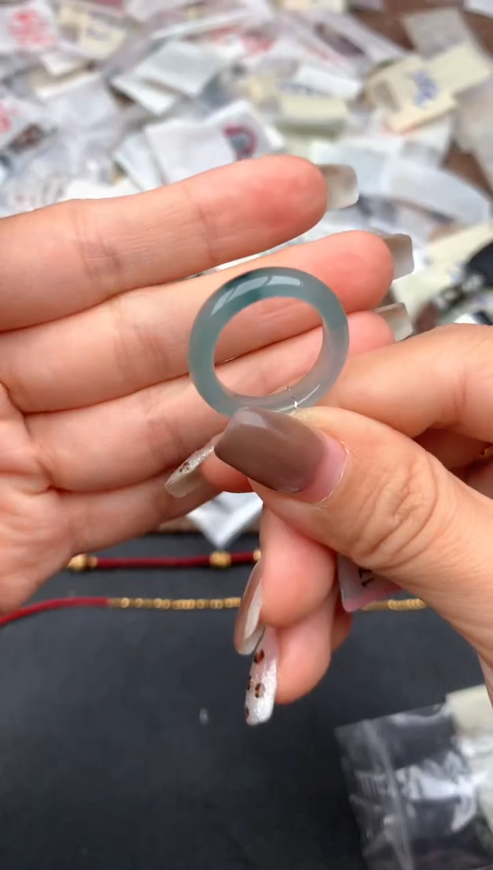 未镶嵌挂件翡翠一13-14圈