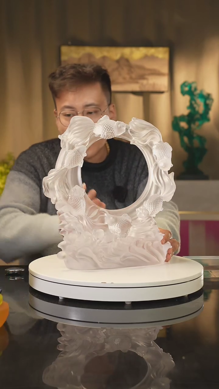 【闪购商品】雅致水晶琉璃 摆件 花器 果盘 茶酒具