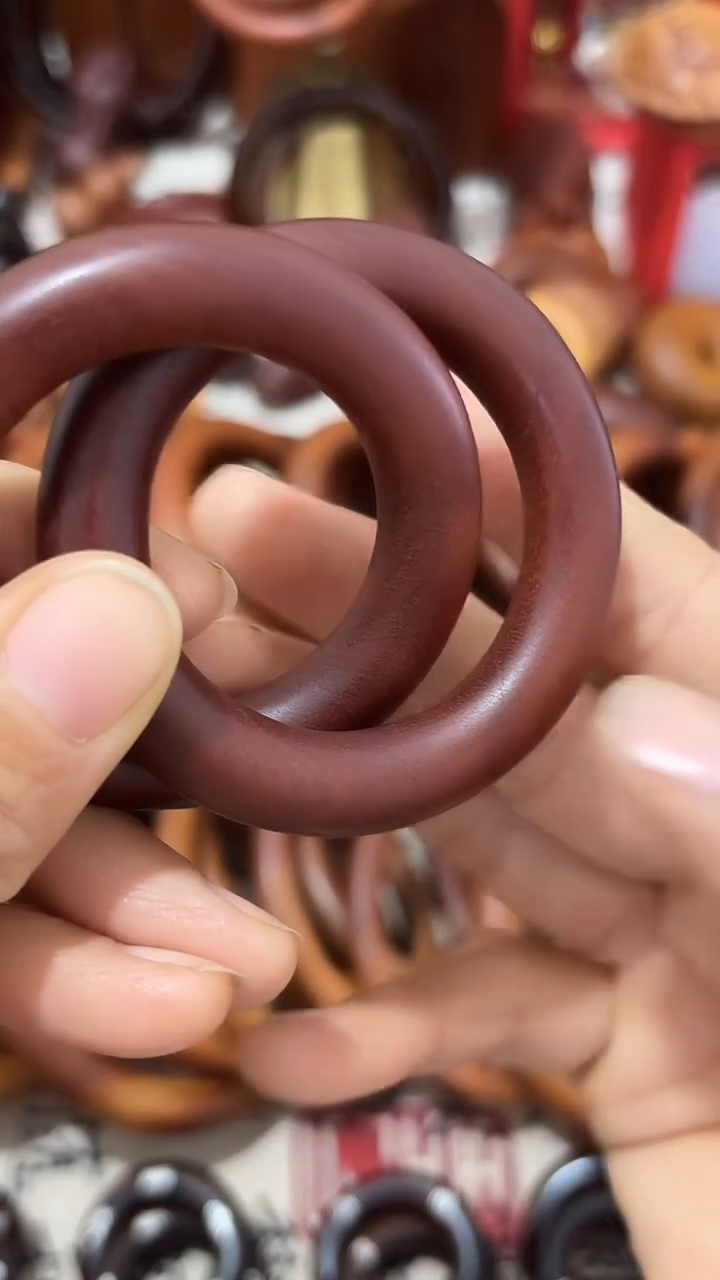 枣木老枣木乾坤圈40圈口微瑕一物一拍