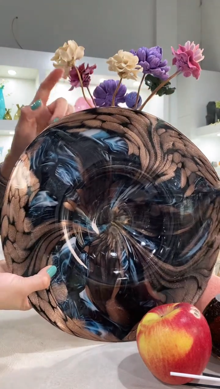 斜***机慕忆家手作琉璃花瓶