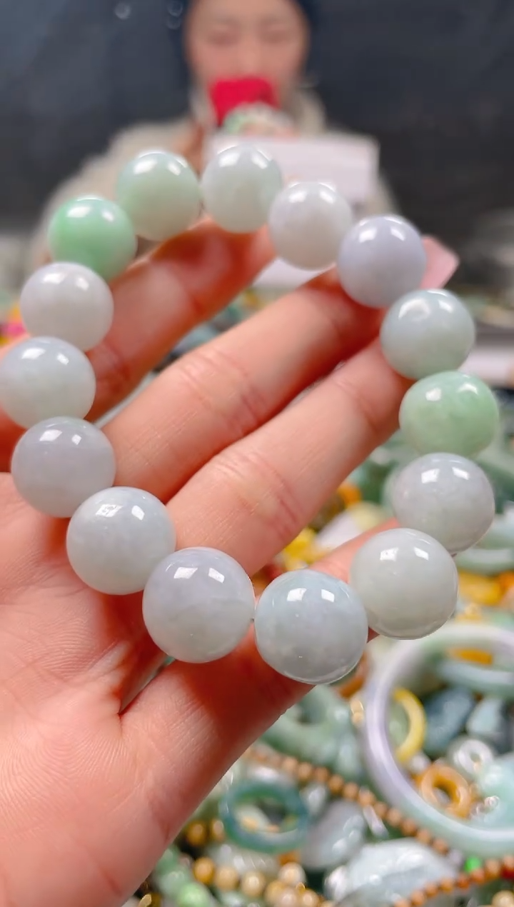 【闪购商品】翡翠颈饰未镶嵌13-14MM/R/翡翠A货一图一物