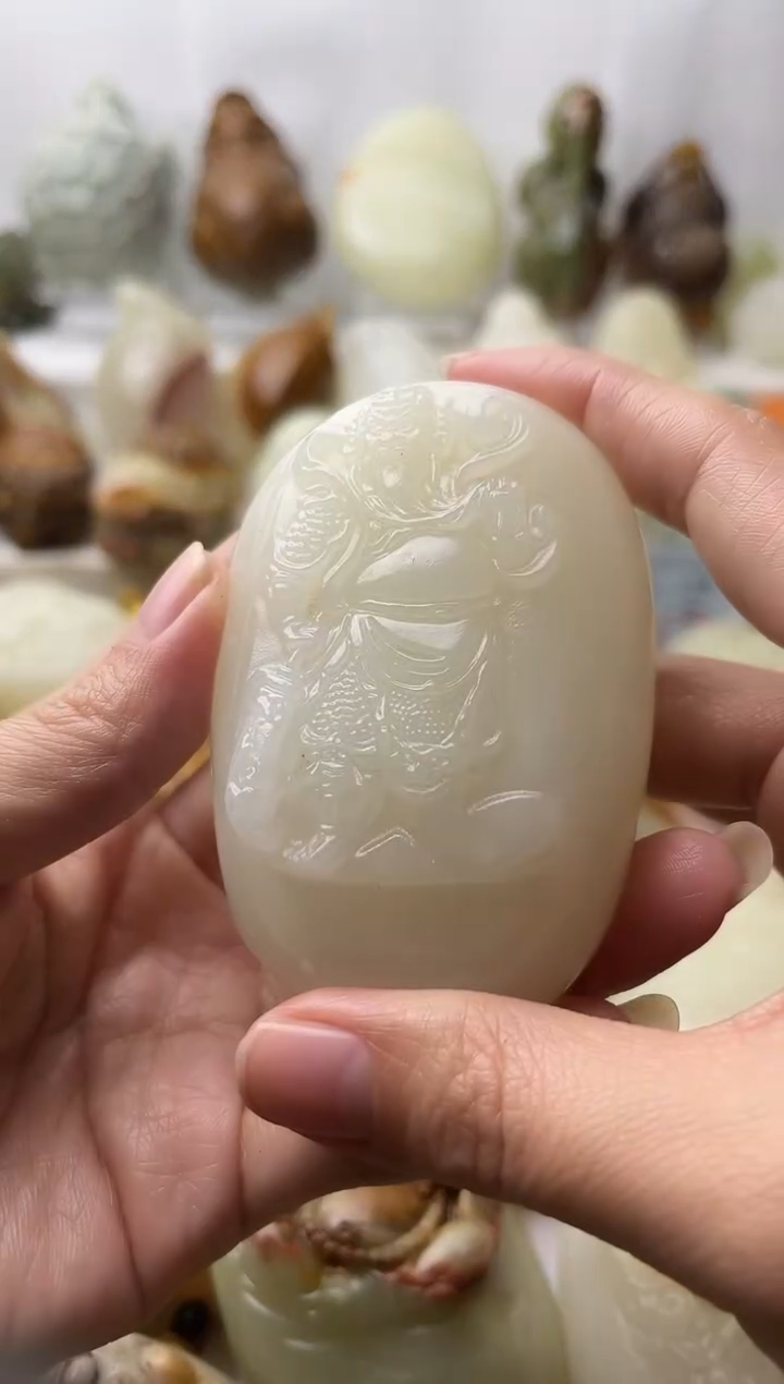 石材古青石棉纹正常不退换关公