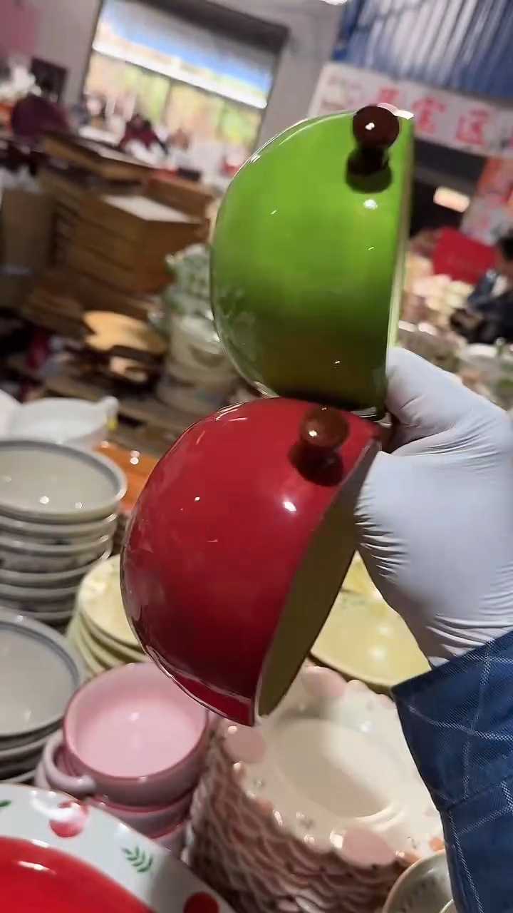 陶瓷2个苹果碗 微瑕凑满20元包邮