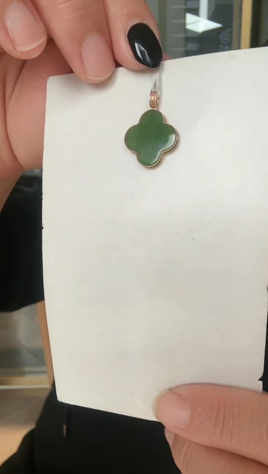 【闪购商品】和田玉吊坠18K金镶嵌吊坠