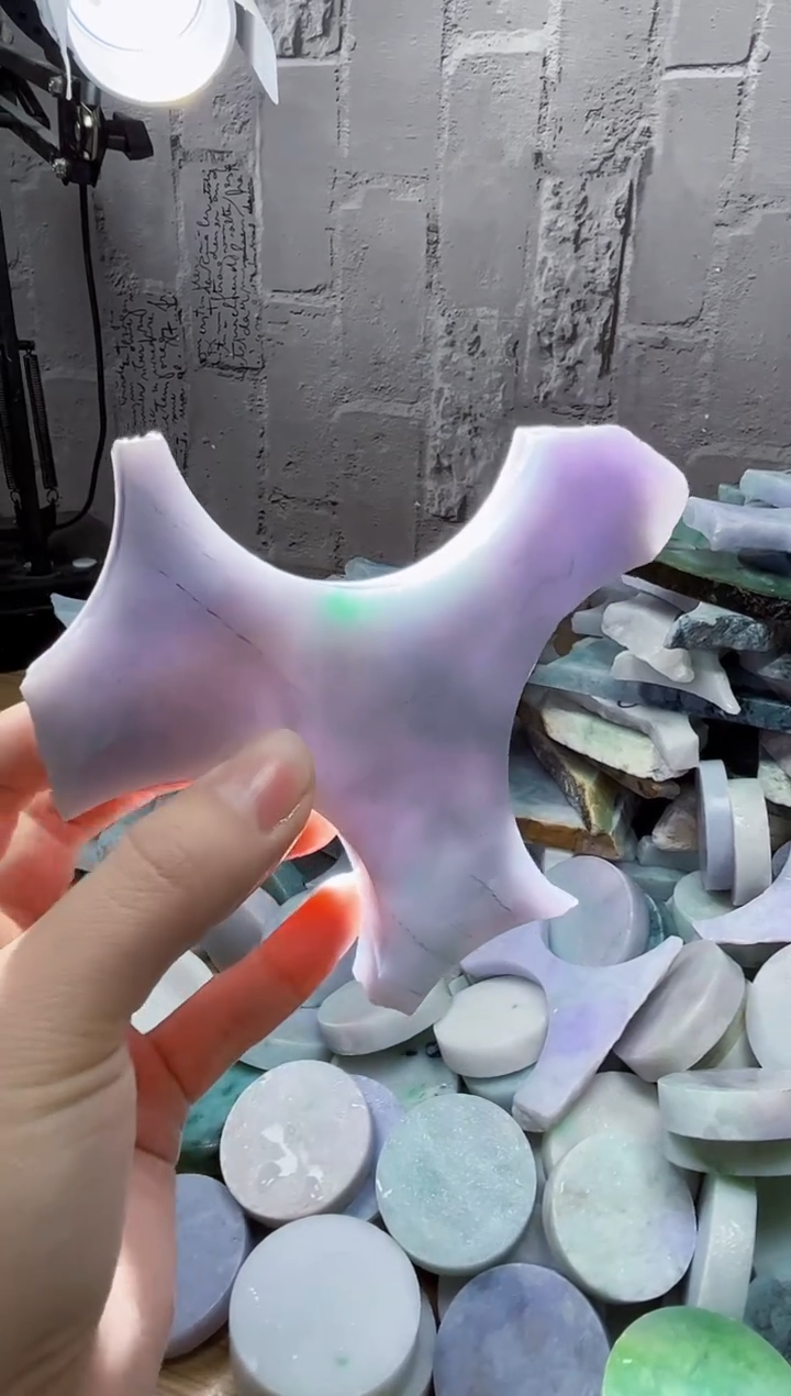 裸石翡翠天然翡翠A货古 南 080