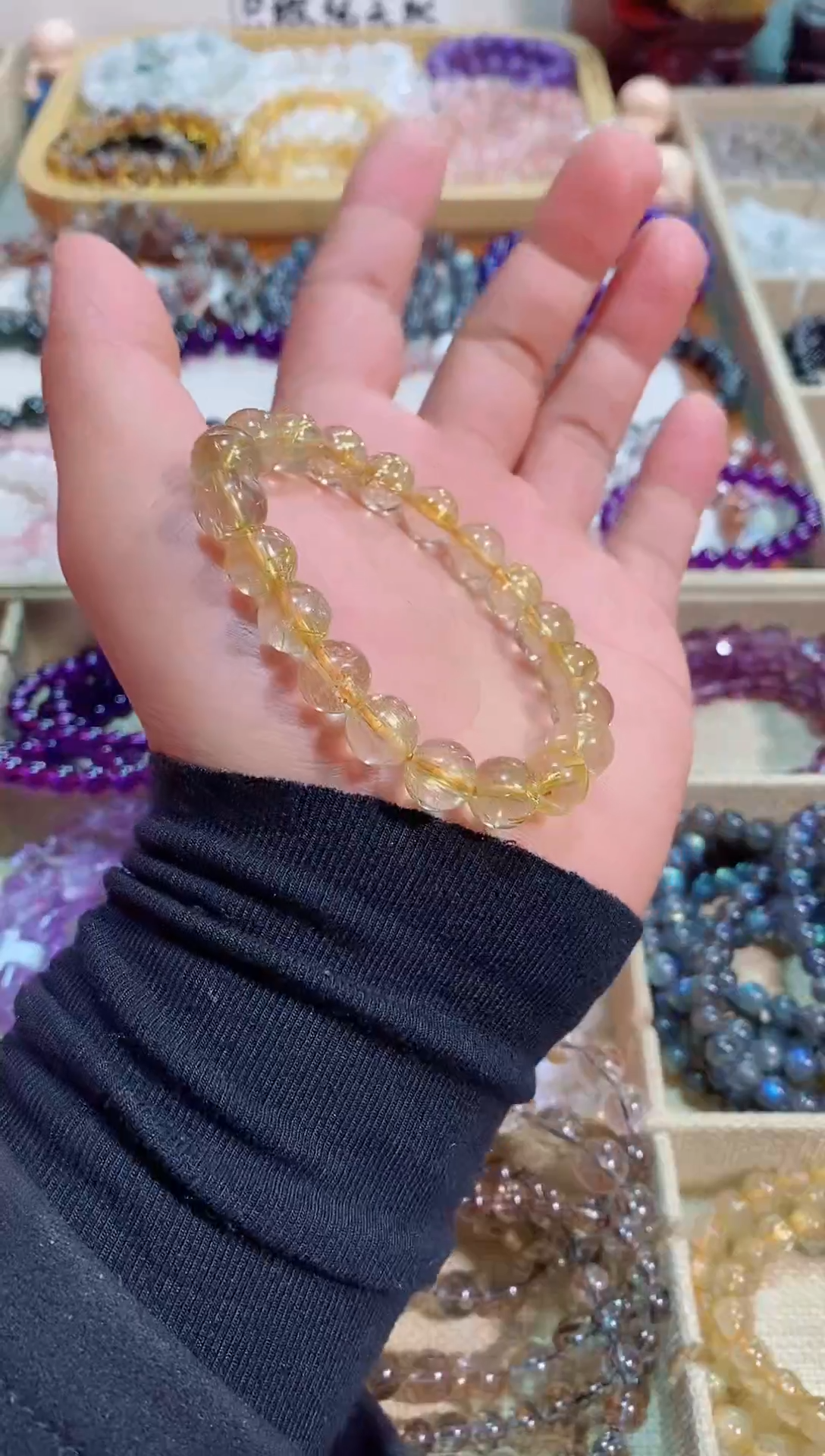 【闪购商品】发晶手链未镶嵌金发晶10m+ （多样性发其一）