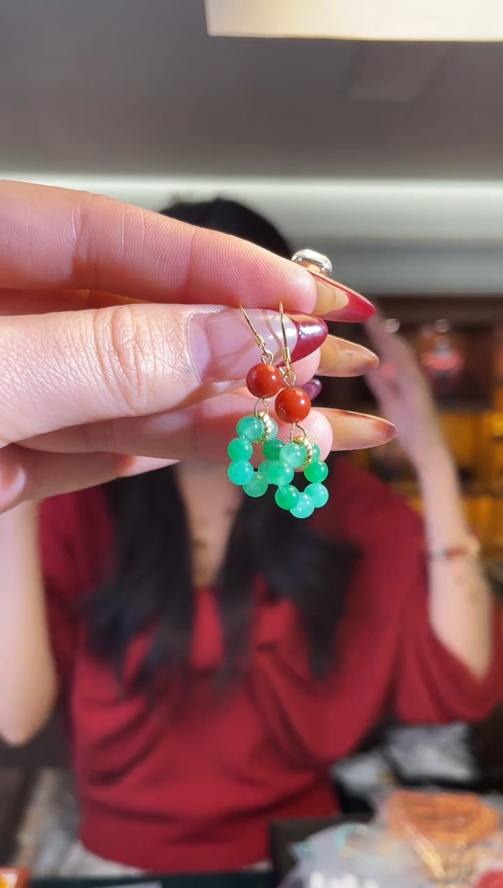 未镶嵌翡翠耳饰（多样性发一件）