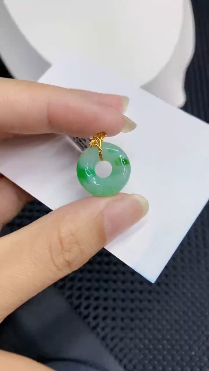 【闪购商品】翡翠颈饰18K金镶嵌            8