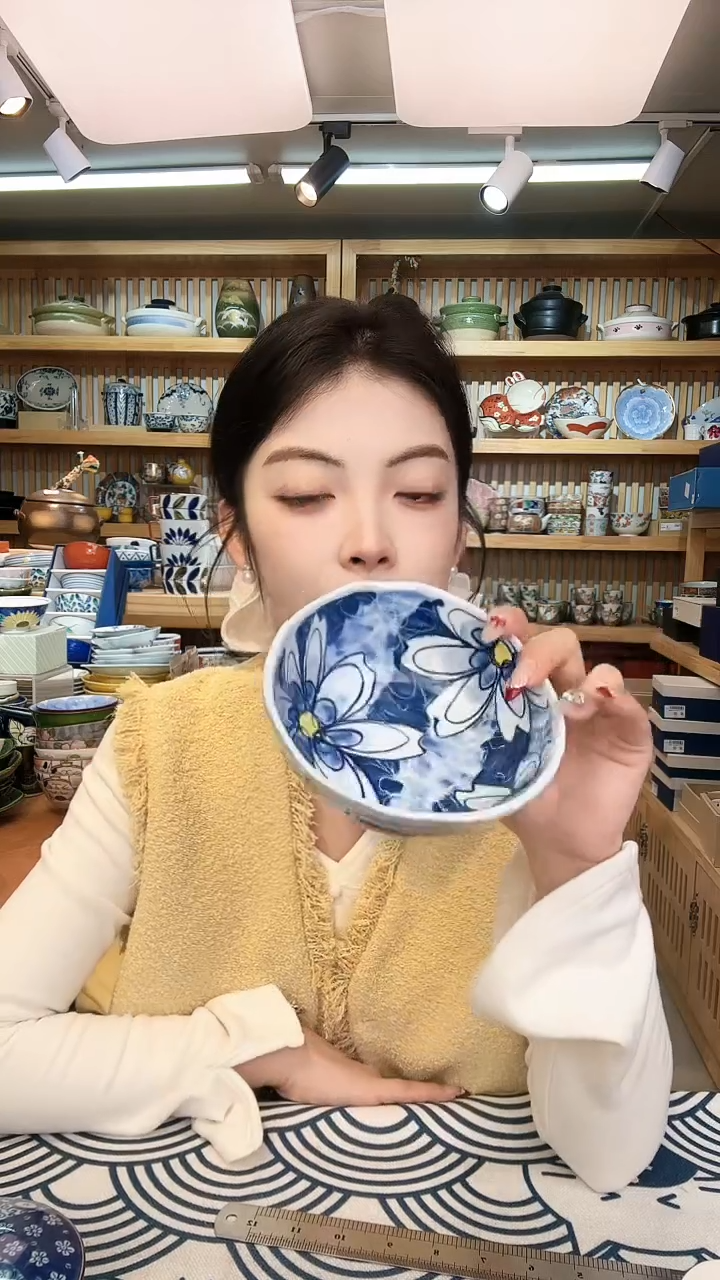 【闪购商品】盘有田烧肥前13.5cm钵进口一个