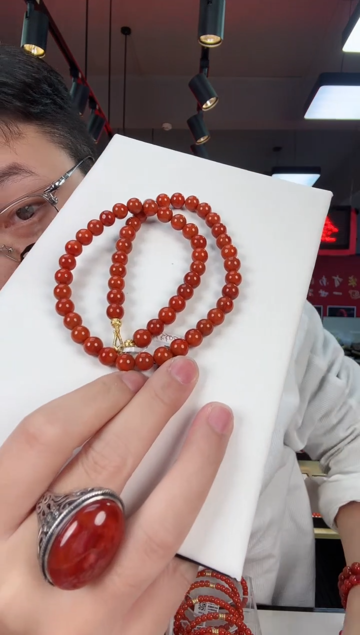 【闪购商品】南红玛瑙女神链8+银S925镶嵌一个/条
